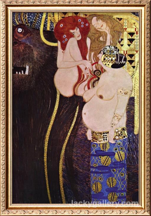The Beethoven Frieze by Gustav Klimt paintings reproduction
